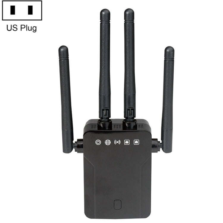 M-95B 300M Repeater WiFi Booster Wireless Signal Expansion Amplifier, Black - US Plug, Black - EU...