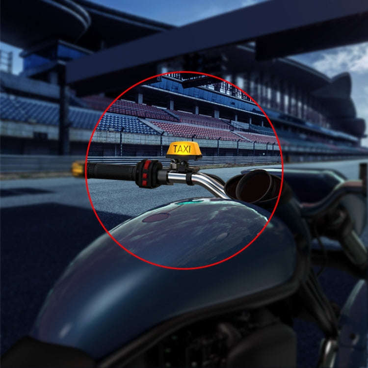 Motorcycle Modified Personality Taxi Motor Light Electric Car Helmet Decorative Warning Light, No...