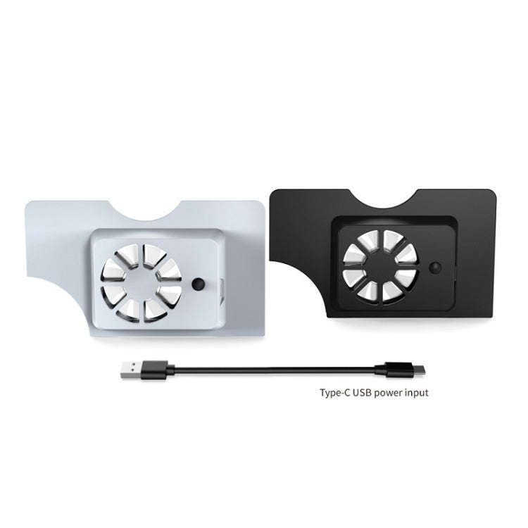 DOBE Host Base Cooling Fan With Blue Light For Switch OLED, White, Black