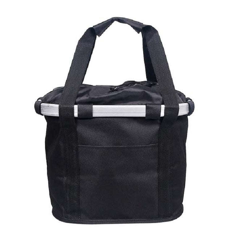 Bicycle Front Bag Basket Aluminum Alloy Foldable Basket, L