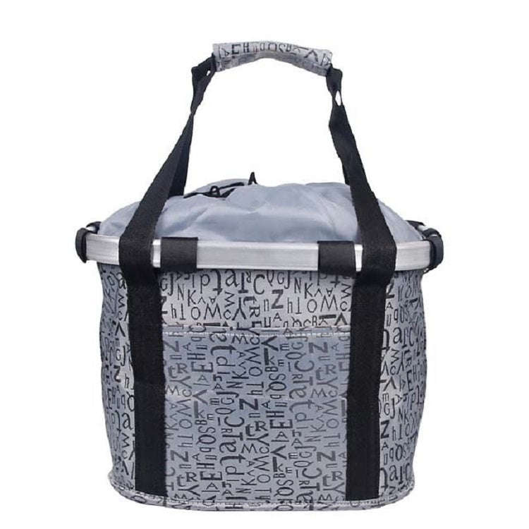 Bicycle Front Bag Basket Aluminum Alloy Foldable Basket, L