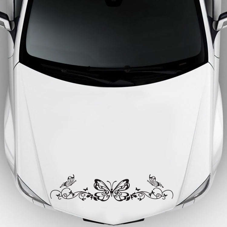 D-347 Butterfly Note Car Sticker Sheet Music Waist Line Body Sticker, D-347
