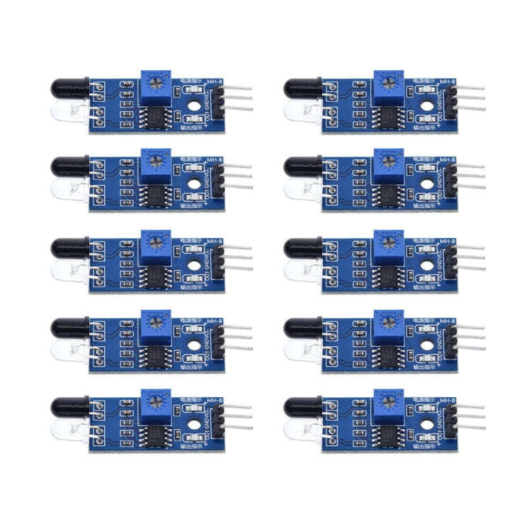 10 PCS Infrared Smart Car Obstacle Avoidance Sensor Photoelectric Switch Robot Sensor