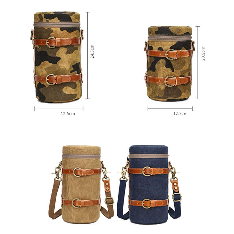 K-807 SLR Camera Storage Bag Waterproof Canvas Photography Liner Bag, S (Blue)