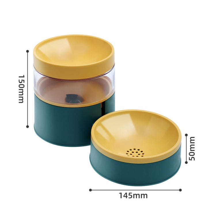 DT331 Automatic Feeder Pet Bowl Increased High Protect Neck Water Dispenser Dual-Purpose Food Bow...