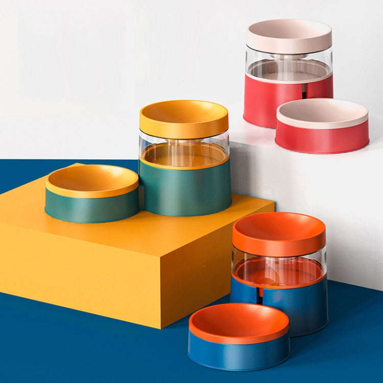 DT331 Automatic Feeder Pet Bowl Increased High Protect Neck Water Dispenser Dual-Purpose Food Bow...