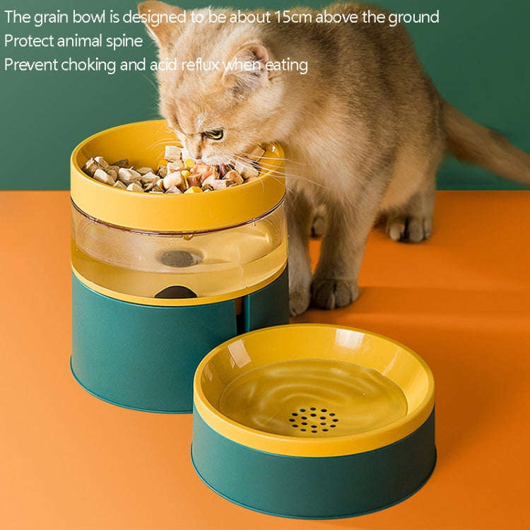 DT331 Automatic Feeder Pet Bowl Increased High Protect Neck Water Dispenser Dual-Purpose Food Bow...