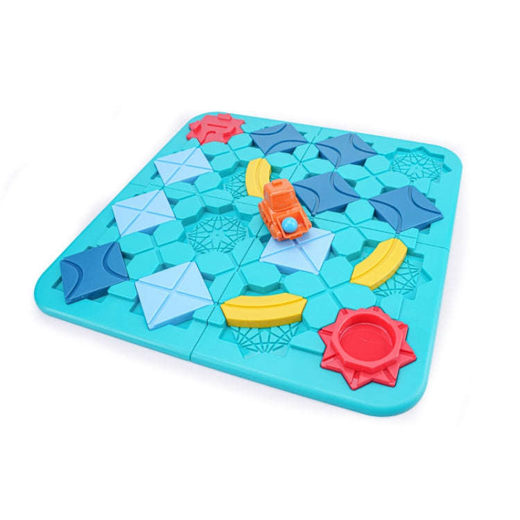 Tabletop Game Road Builder Maze Thinking Logical Reasoning Pull Back Forklift Children Toy, Maze ...