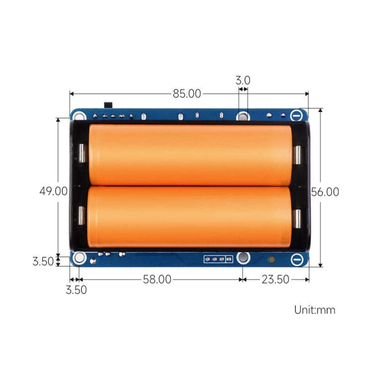 Waveshare 25567 For Raspberry Pi UPS HAT (D), Pogo Pins Connector , Without Battery