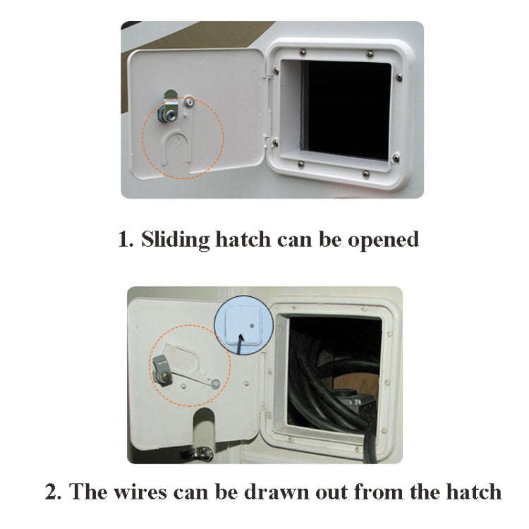 RV Accessories Square Wire Hatch Cover Yacht Accessories Wire Storage Box, Wire Storage Box