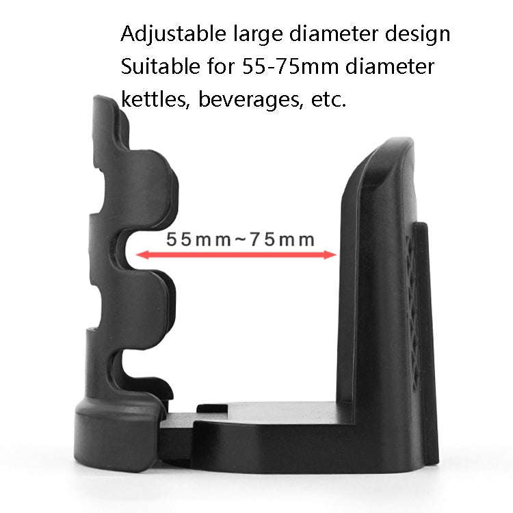 2 PCS SMCP-380 General Riding Cup Rack Motorcycle Bicycle Cup Holder, Rearview Mirror Installatio...