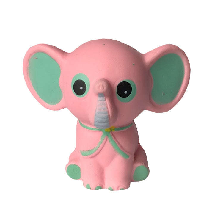 2 PCS Children Slow Rebound Cute Cartoon Elephant Decompression Toy, Pink, Purple, Blue