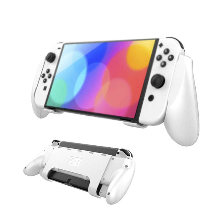 JYS NS218 Multifunctional Game Console Integrated Protective Case With Grip  For Switch OLED, Whi...