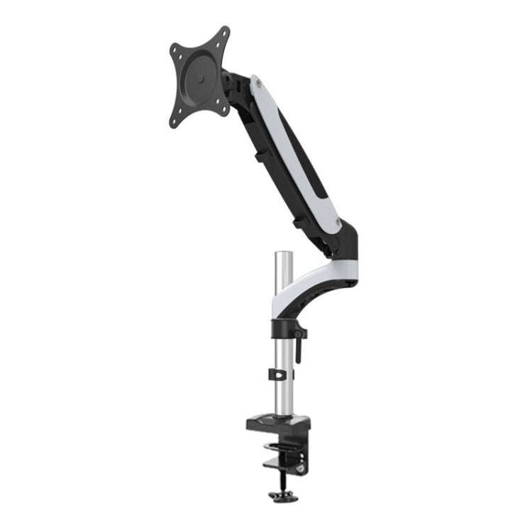 Gibbon Mounts Desktop Lifting Rotating Computer Monitor Stand, Specification, Table Clip White GM...