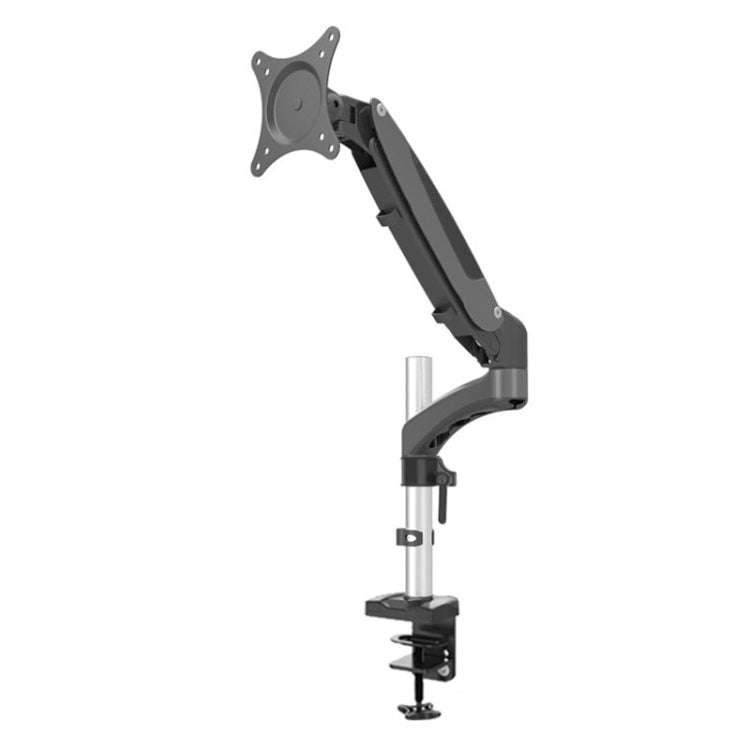 Gibbon Mounts Desktop Lifting Rotating Computer Monitor Stand, Specification, Table Clip White GM...
