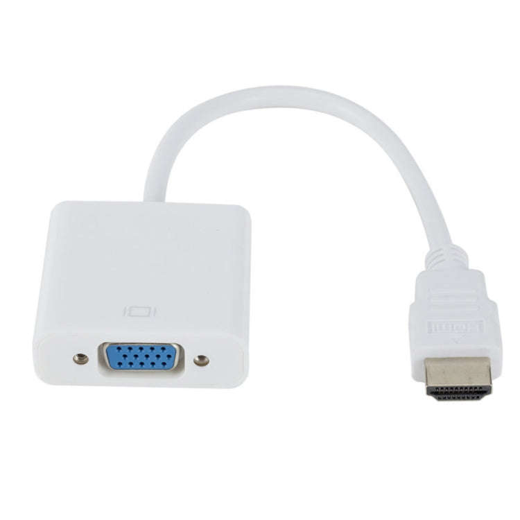 ZHQ008 HD HDMI To VGA Converter with Audio, White, Black