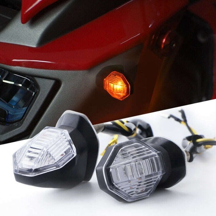2pcs Motorcycle Steering Lamp Small Shark LED Highlight, MK-100