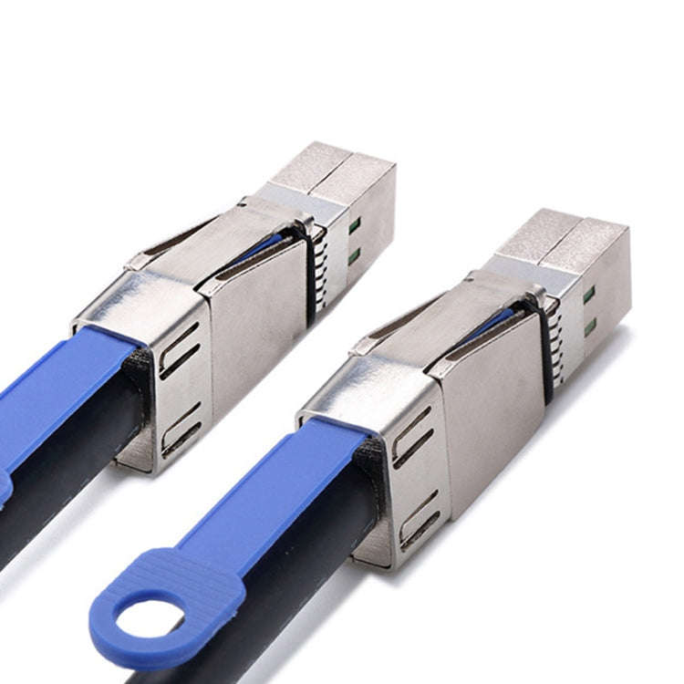 H0503 12Gbps SFF-8644 To 8644 HD Server External Hard Drive Data Cable, Black 1m, Black 2m, Black 3m
