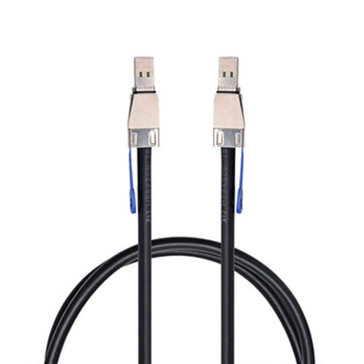H0503 12Gbps SFF-8644 To 8644 HD Server External Hard Drive Data Cable, Black 1m, Black 2m, Black 3m