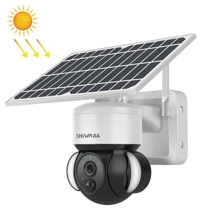 SHIWOJIA Waterproof WiFi Solar Dome IP Camera,  Support Two-way Audio & PIR Motion Detection & Ni...