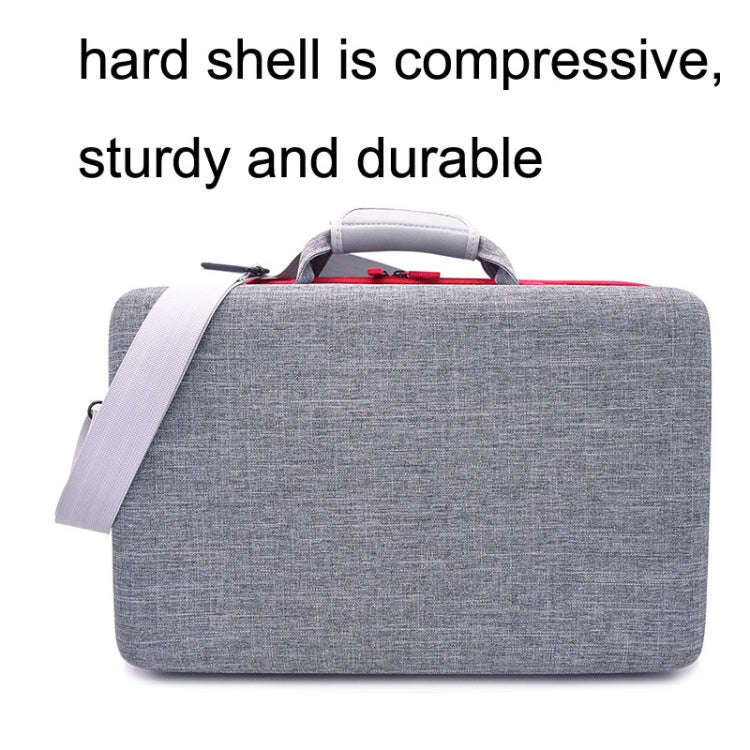 GH1881 Portable Game Console Storage Bag For PS5, Gray, Black