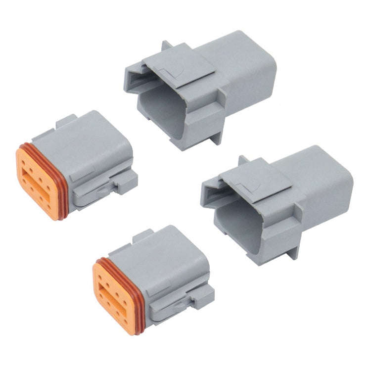 Car Waterproof Connector Conductive Connection Terminal, 4 PCS DT04-2P / DT06-2S With Copper, 4 P...
