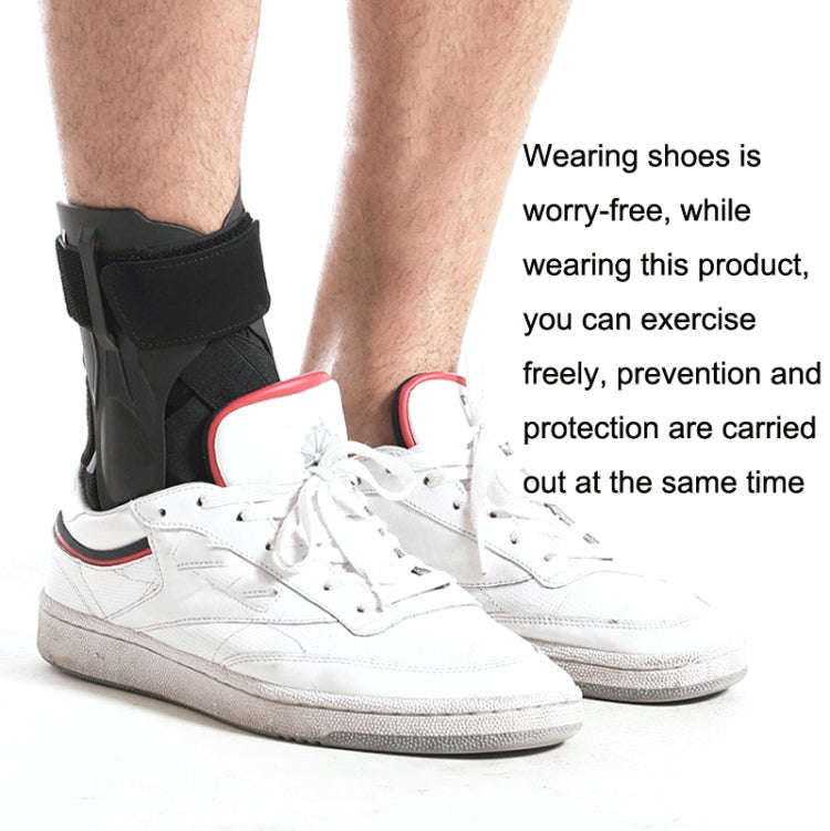 Compression Fixed Plastic Sheet Support Strap Ankle Protector, Size:, S (Black), M (Black), L (Bl...