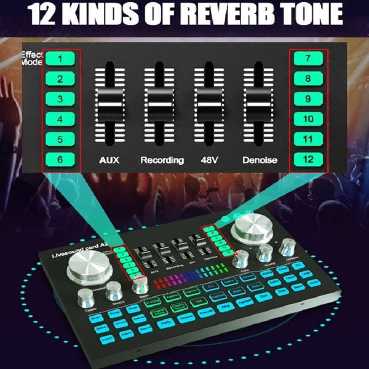 A2 Sound Card Mobile Computer Universal Live K Song Recording Equipment, A2