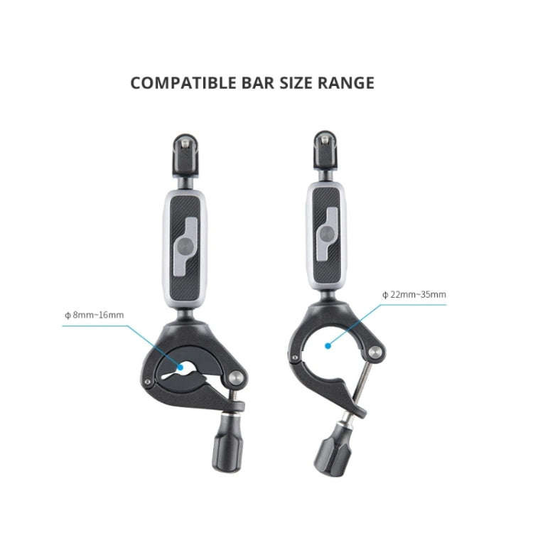 PGYTECH Action Camera Handlebar Mount For Insta360 ONE / ONE R / OSMO Action / GoPro, Handlebar M...