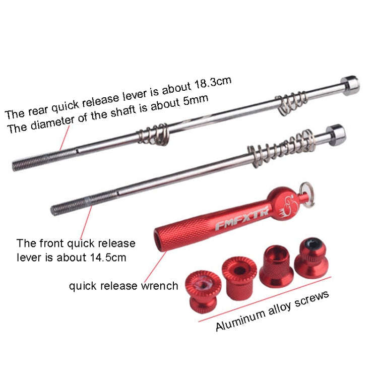 FMFXTR Mountain Bicycles Flower Drum Fast Disassembly Rod, Fast Disassembly Rod Blue, Fast Disass...