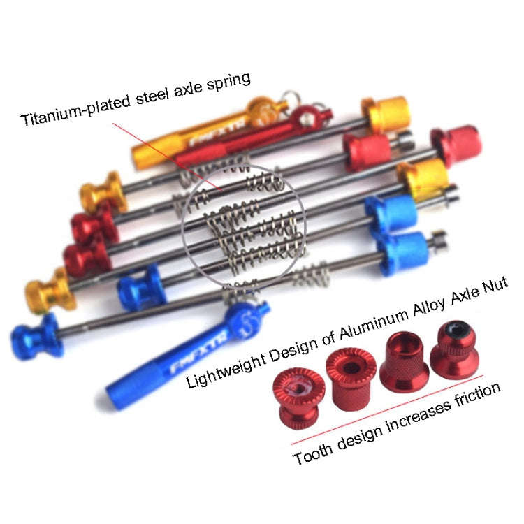 FMFXTR Mountain Bicycles Flower Drum Fast Disassembly Rod, Fast Disassembly Rod Blue, Fast Disass...