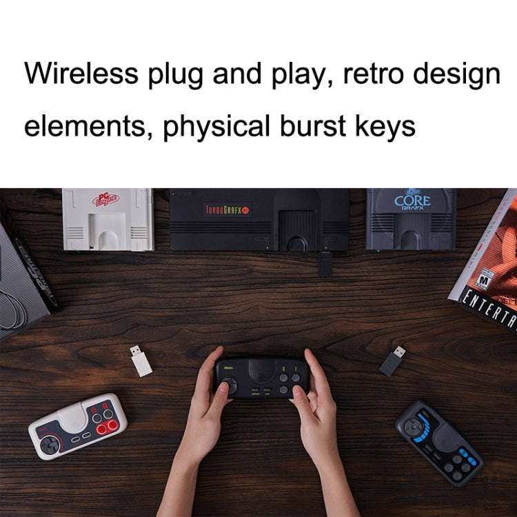 8Bitdo PCE2.4G Wireless Gamepad For Switch, Light Gray, Dark Gray, Black