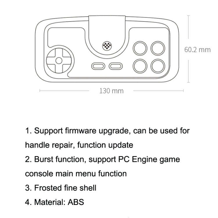 8Bitdo PCE2.4G Wireless Gamepad For Switch, Light Gray, Dark Gray, Black