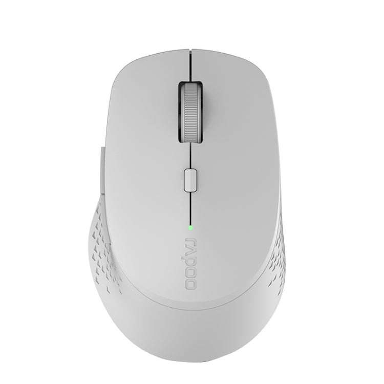 Rapoo M300G 1600DPI 3 Keys Laptop Office Silent Wireless Bluetooth Mouse, Deep Gray, Blue, Light ...