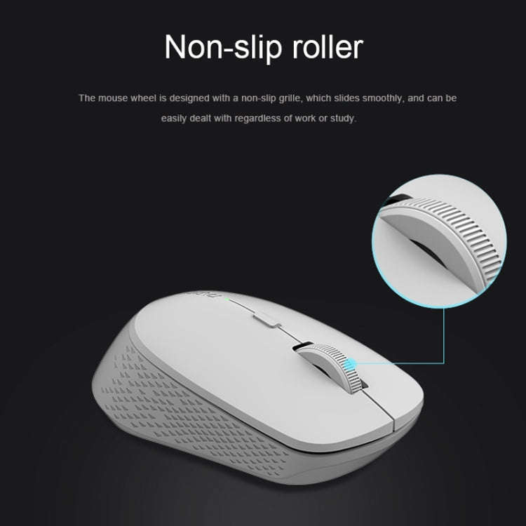 Rapoo M300G 1600DPI 3 Keys Laptop Office Silent Wireless Bluetooth Mouse, Deep Gray, Blue, Light ...
