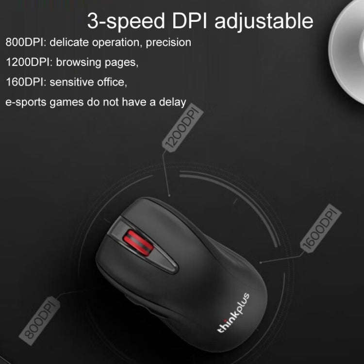 Lenovo Thinkplus High-Precision Wireless Mouse Ergonomic Design Gaming Office Mouse, Gaming Mice