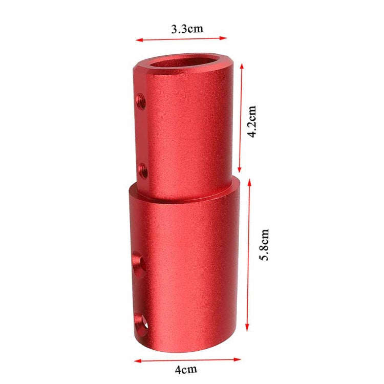 Aluminum Extension Pipe Extender Pole For Xiaomi M365/M365Pro Pro2 1S, Black, Red