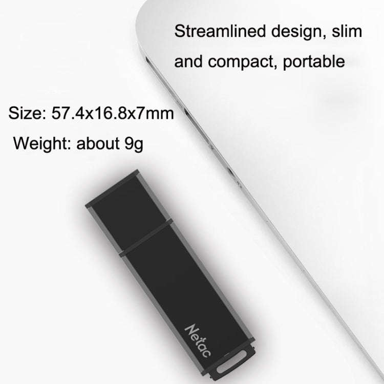 Netac U351 Metal High Speed Mini USB Flash Drives, 32GB, 64GB, 128GB