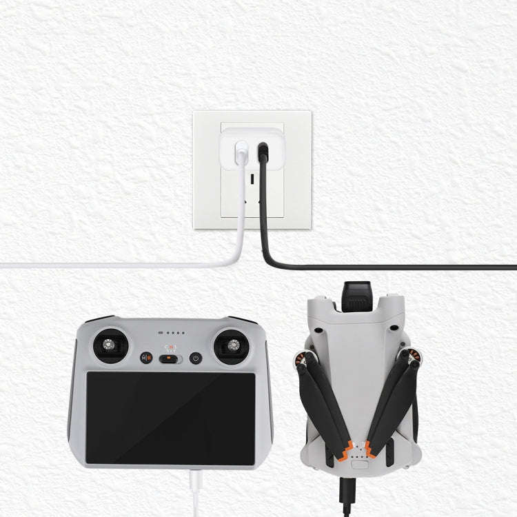 RCSTQ Drone 30W Dual Port Gallium Nitride Charger for DJI Mini 2/Mini 3 Pro, For DJI Mini 2  Gall...