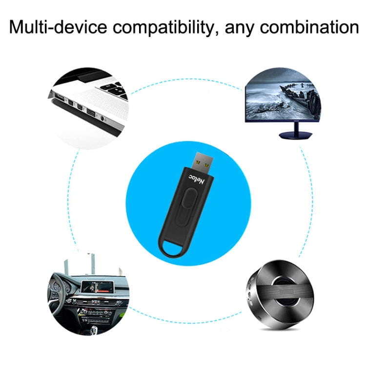 Netac U309 High Speed USB3.0 Push-Pull Encrypted USB Flash Drive, 32GB, 64GB, 128GB