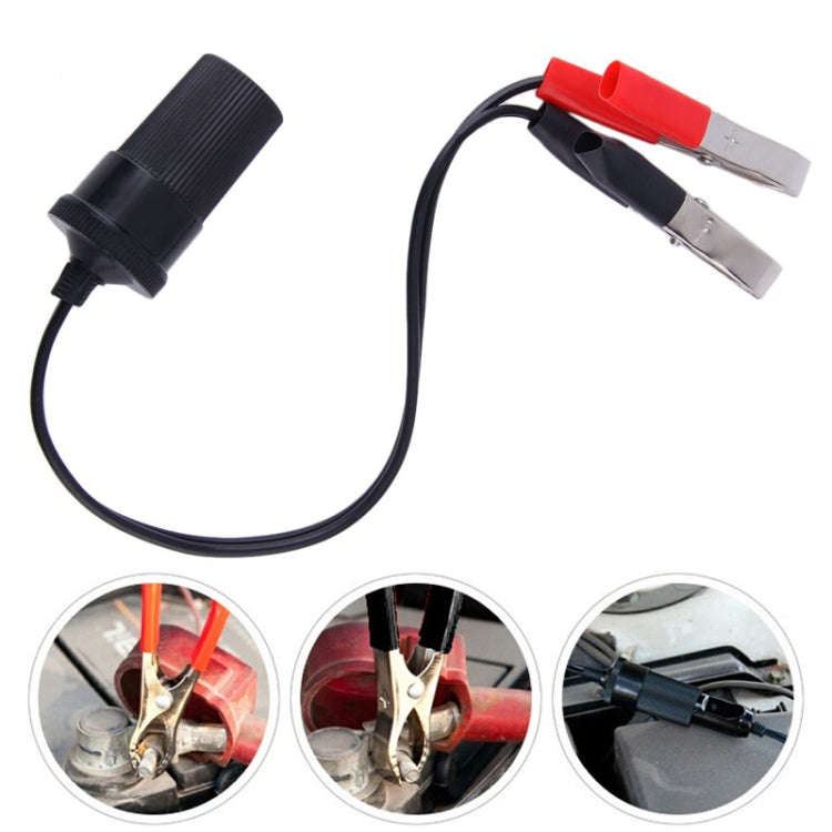 Car Inflatable Pump Battery Clip Emergency Battery Connection Cable, 5 PCS