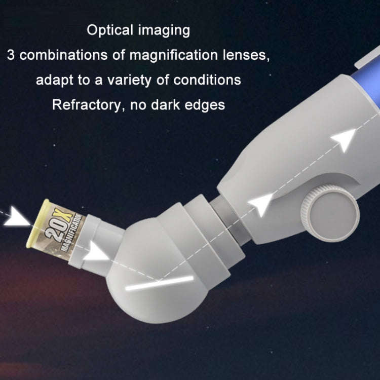 Children High-definition Multiple Astronomical Telescope Science Teaching Aids, B Model Blue