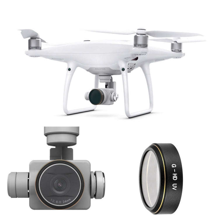 JUNESTAR G-HD Lens Filter for DJI Phantom 4 ADVANCED/Pro+,Model:, ND4+ND8+ND16+ND32, UV+CPL+ND4+N...
