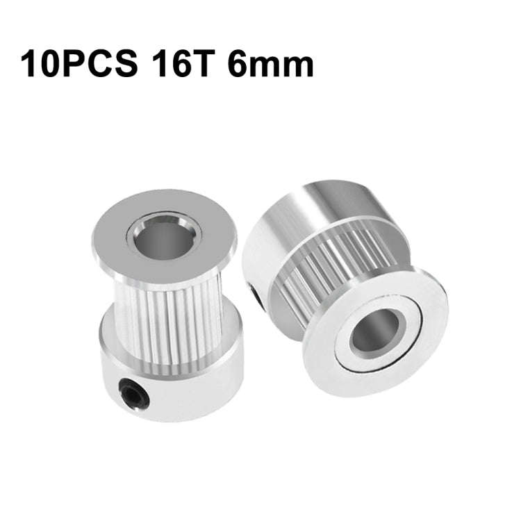 10 PCS GT2 3D Printer Synchronous Wheel Transmission Leather Pulley, 20 Tooth 5mm, 20 Tooth 6.35m...