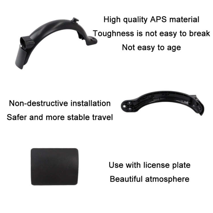 Electric Scooter Fender/Tail Light For Xiaomi Mijia Pro2, Fender+Tail Light