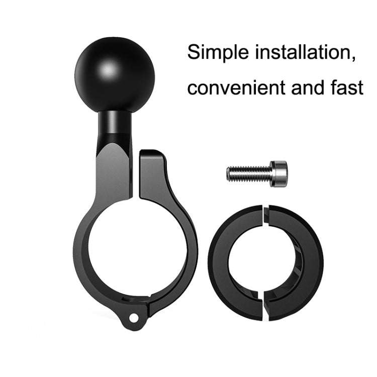 R3 Motorcycle Scooter Mobile Phone Bracket 1 Inch Ball Head Handlebar Fixed Base, R3