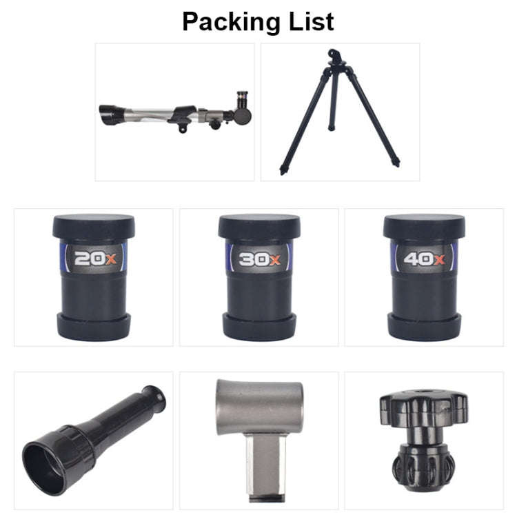 20-40 X Objective Lens Science and Education Telescope Toys, 20-40 X