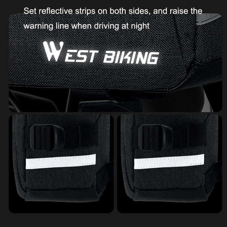 WEST BIKING YP0707301 Mountain Bike Handlebar Bag Multifunctional Large Capacity Head Bag, WEST B...