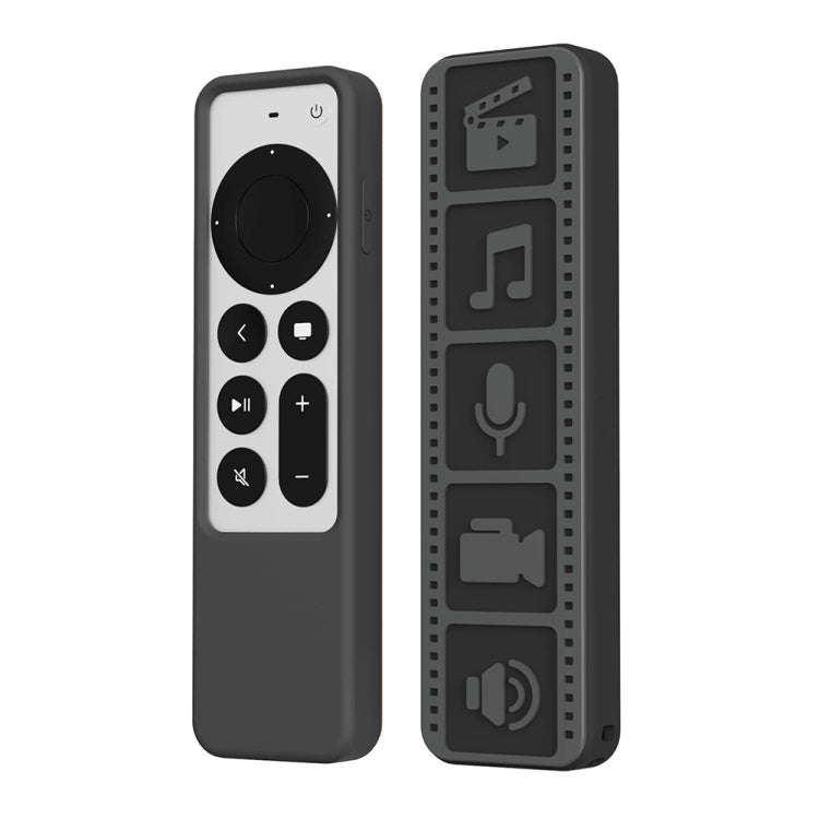 Silicone Remote Controller Waterproof Anti-Slip Protective Cover For Apple TV 4K 2021, (Brown), (...