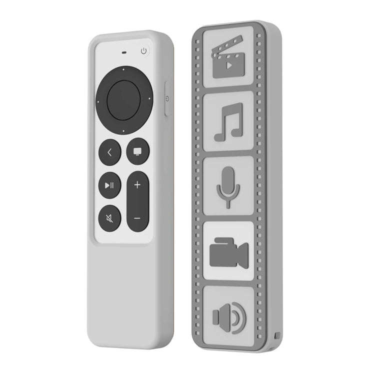 Silicone Remote Controller Waterproof Anti-Slip Protective Cover For Apple TV 4K 2021, (Brown), (...